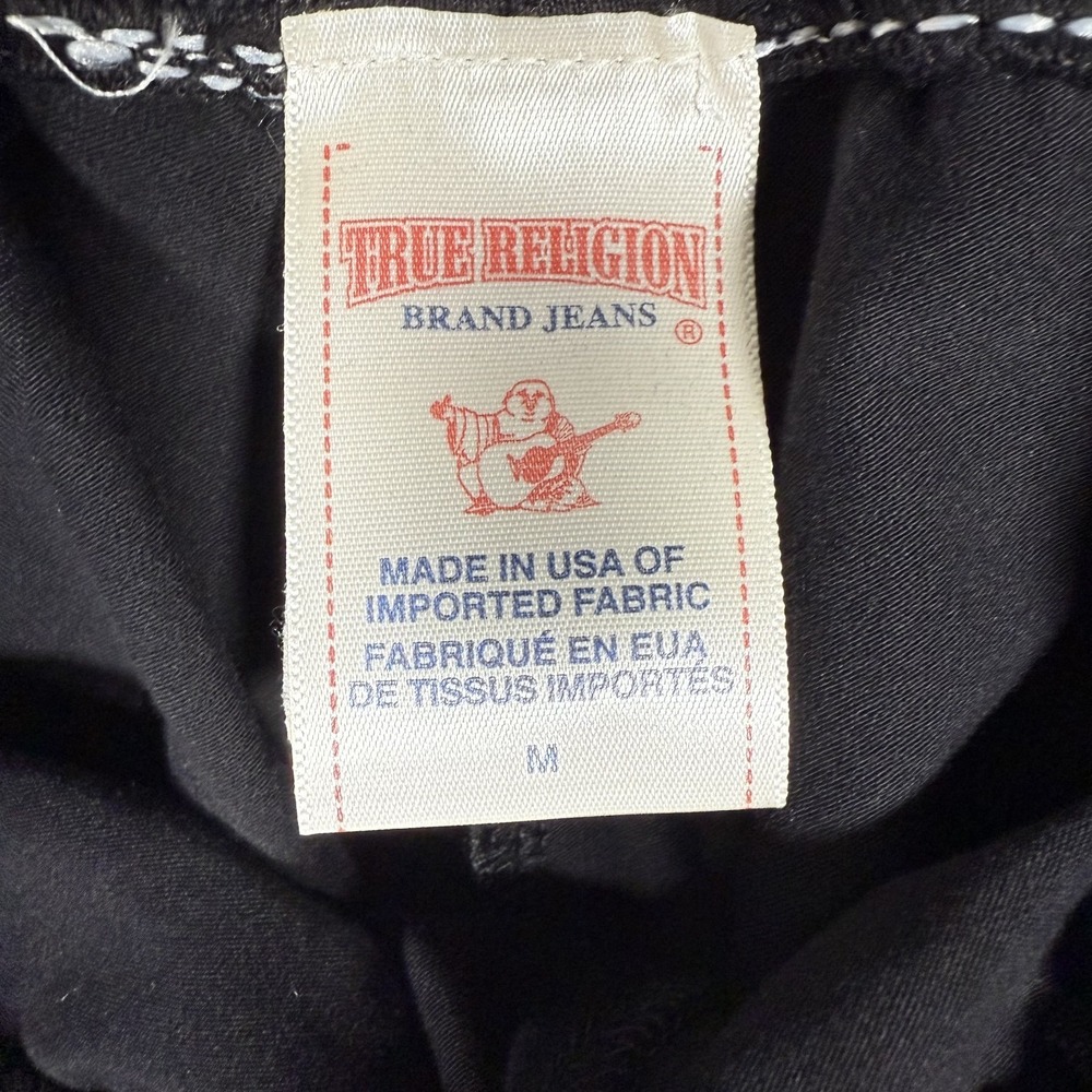 True Religion Leggings Womens Medium Black Eva Pant Athletic Hook Up Flare NWT - Picture 12 of 14